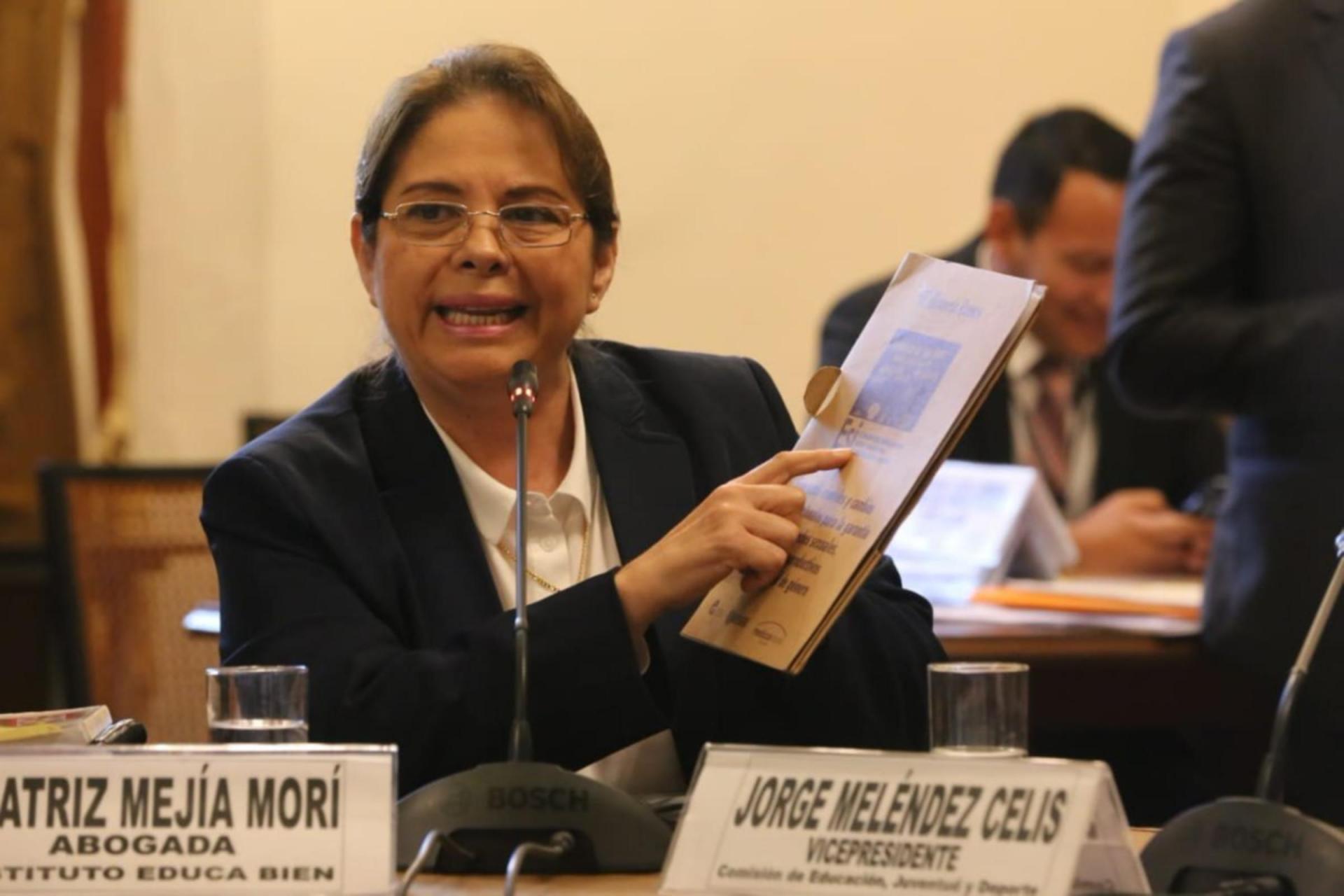 Beatriz Mejía, candidata al Congreso