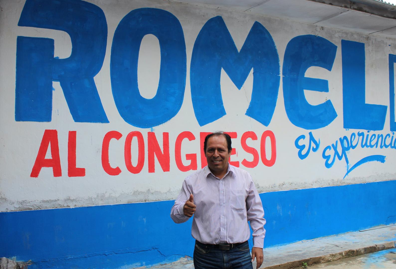 CANDIDATO. El sobrino del gobernador regional de Huánuco, Romel Alvarado Loarte, busca llegar al Congreso por Somos Perú. 