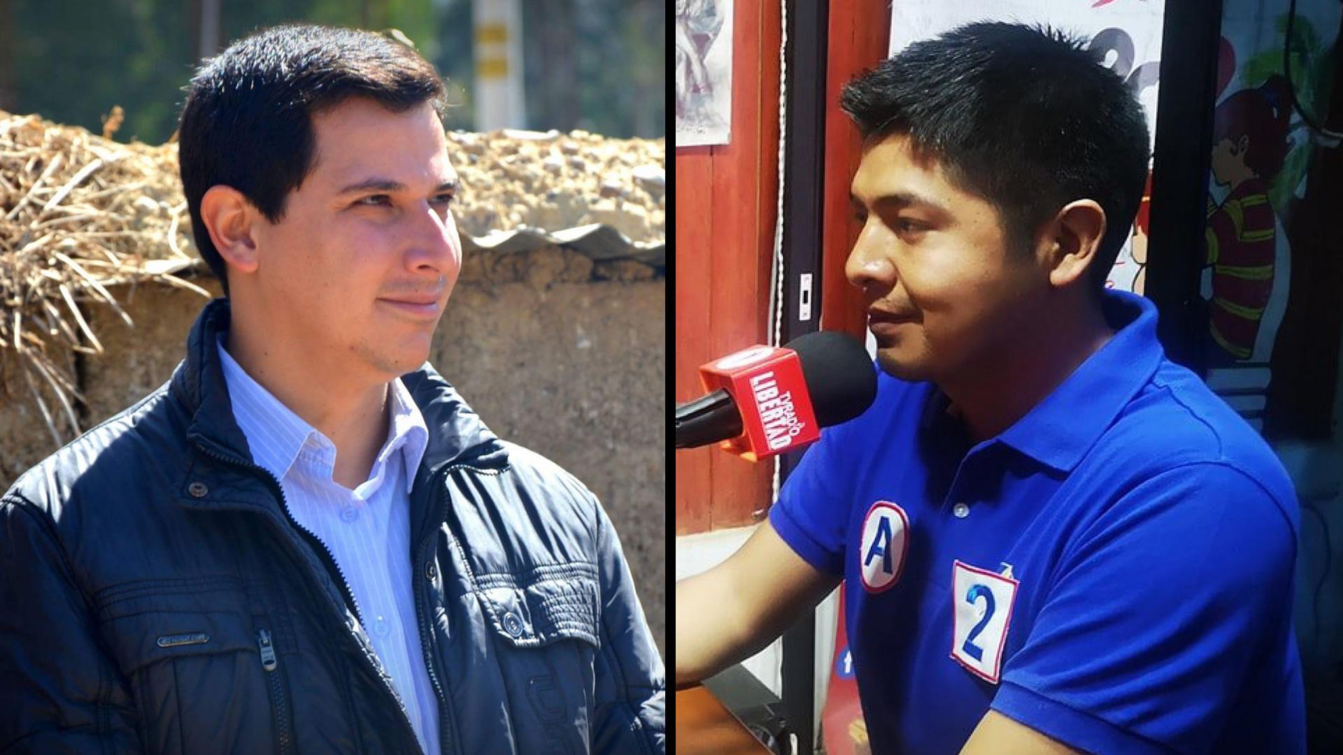ALIANZA PARA EL PROGRESO. César Combina (Der.) y Arnoldo Mallma buscan un cupo en el Congreso representando a Junín.