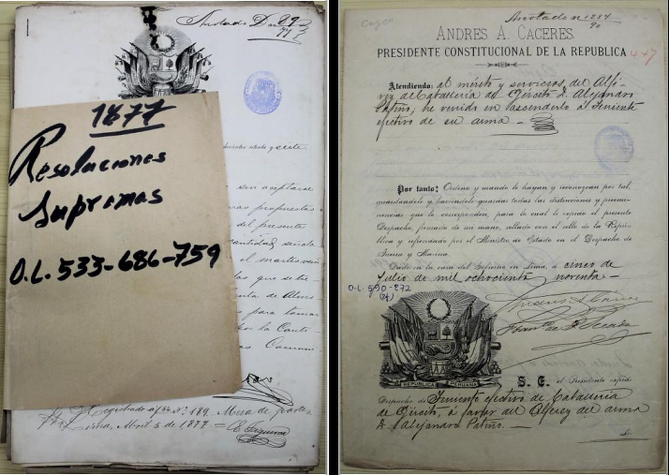 HUELLAS. Los papeles robados pertenecían al mismo conjunto de estas muestras.