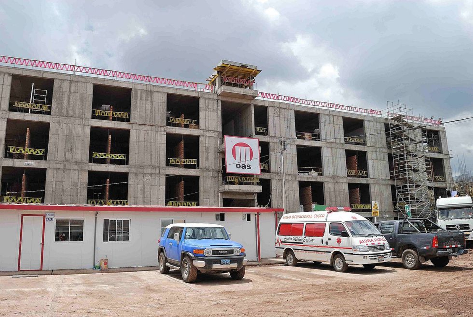BAJO INVESTIGACIÓN. La construcción del hospital Lorena del Cusco está paralizado y envuelto en el caso Lava Jato. 