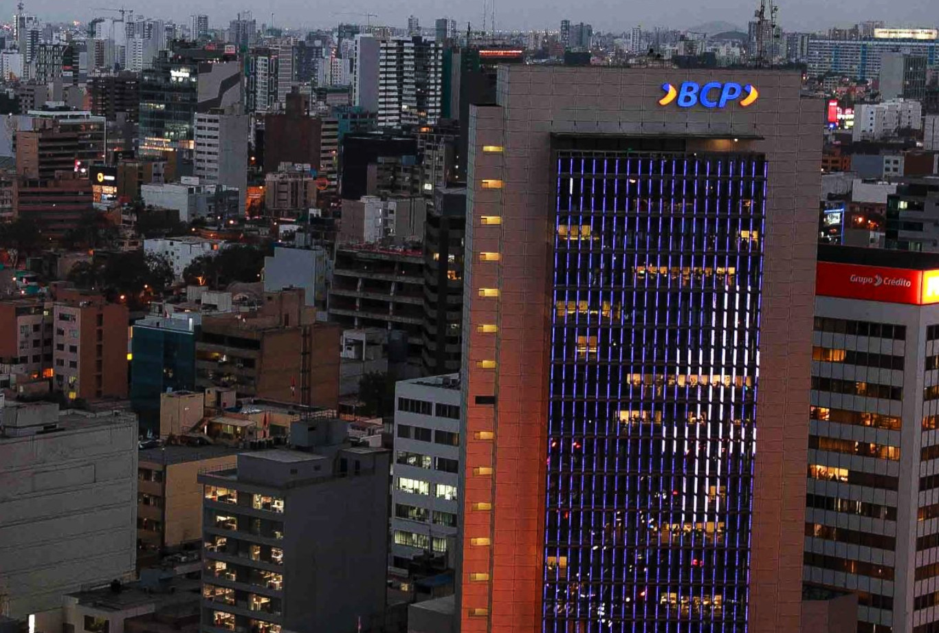 PRINCIPAL. El Banco de Crédito del Perú otorgó préstamos como parte de Reactiva Perú a entidades bajo sospecha de la Unidad de Inteligencia Financiera.