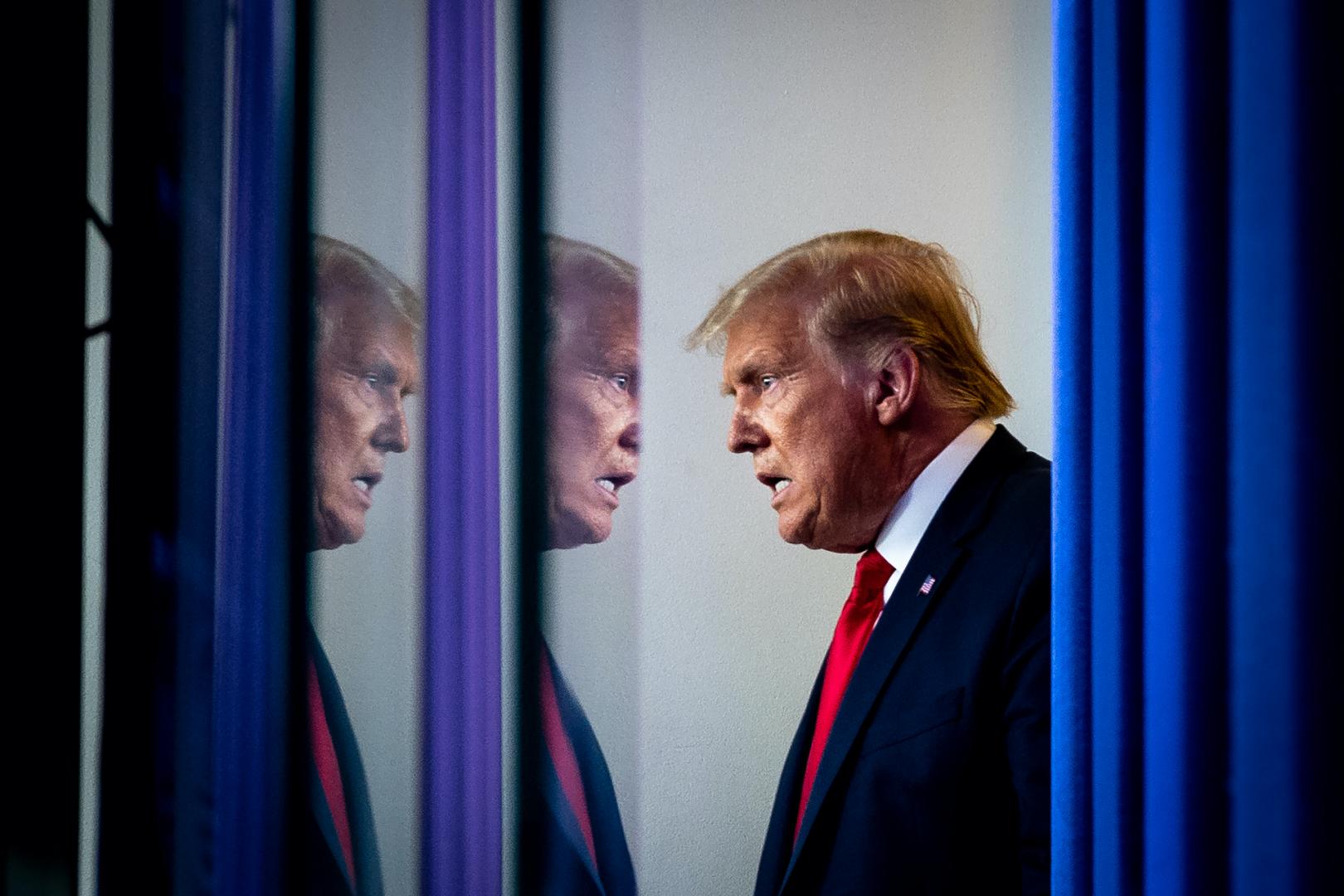 ELECCIONES. Presidente Donald Trump en camino a los comicios de noviembre.