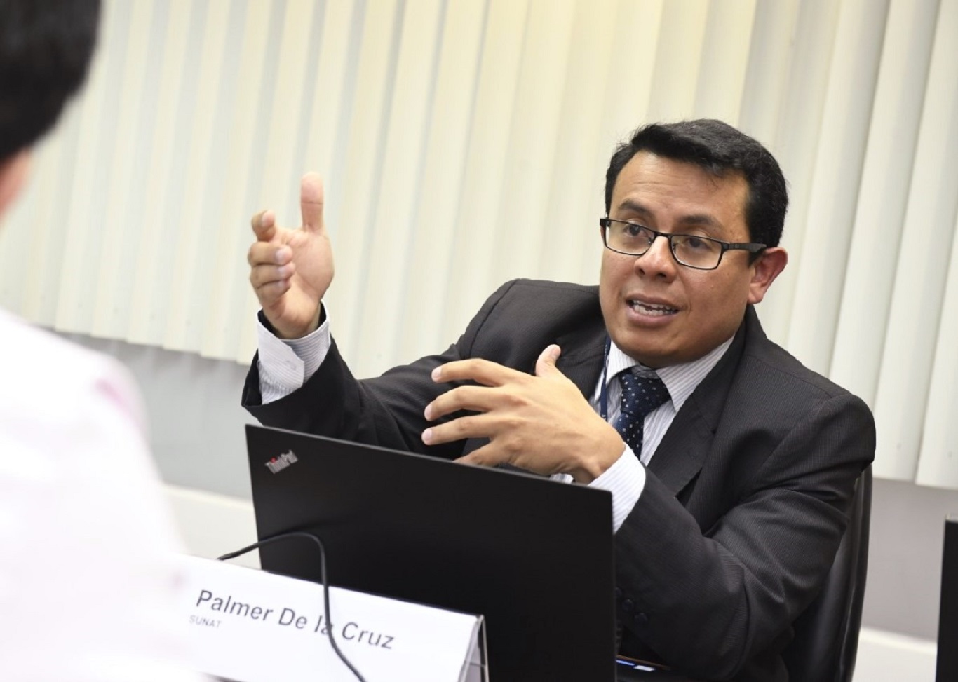 INTENDENTE. Palmer de la Cruz explica que hasta antes de este mecanismo, Perú accedía a información limitada y por casos específicos.