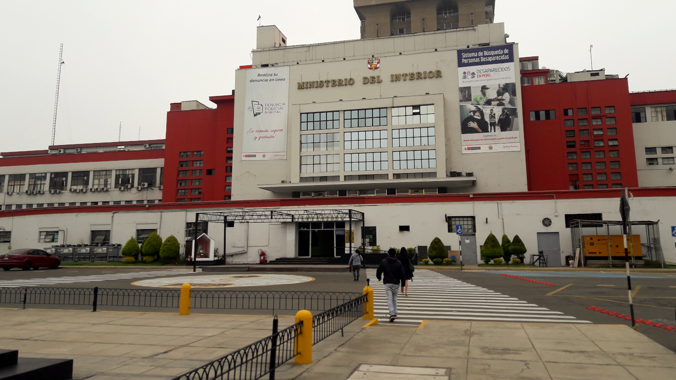 SOLICITUD. OjoPúblico remitió el requerimiento de acceso a la información pública al Ministerio del Interior (Mininter), que lo remitió a la Policía Nacional.