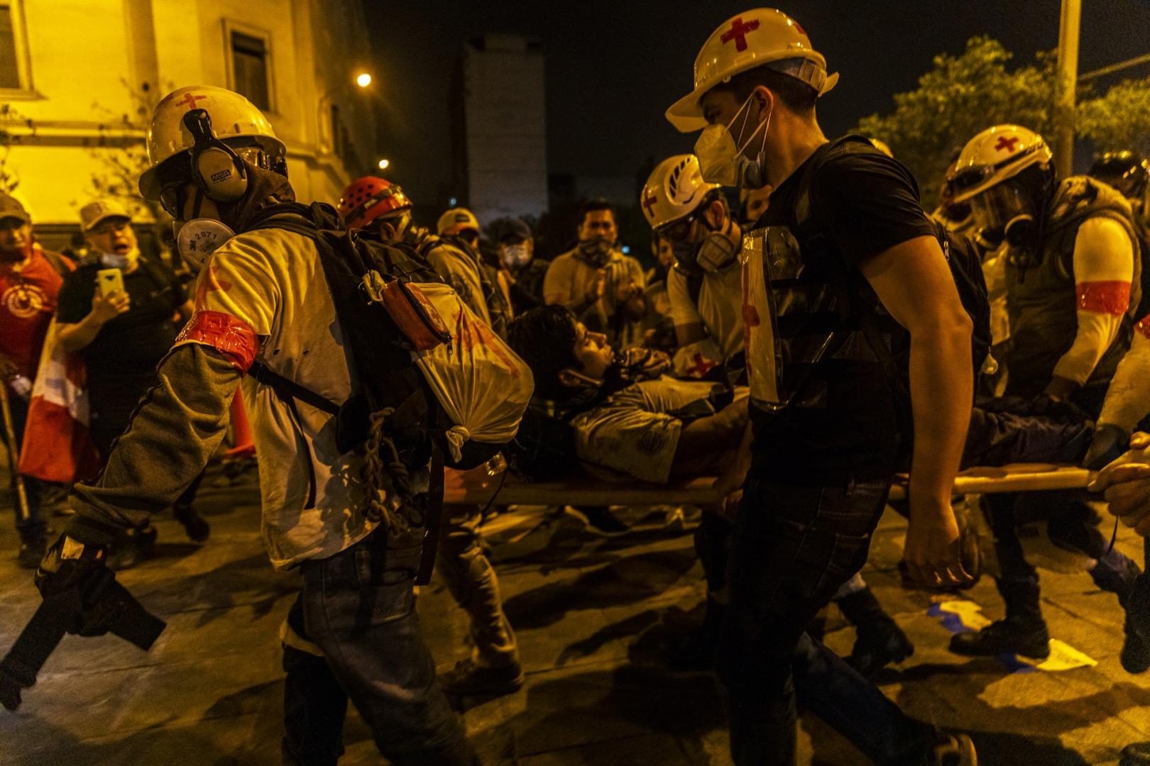 REPRESIÓN. Más de 250 personas resultaron heridas a causa de la actuación de las fuerzas del orden.