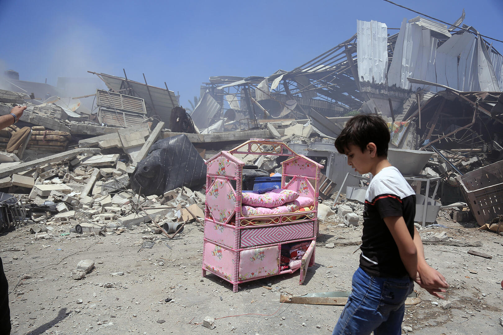 LUTO. En Gaza, la mayoría de la gente no tiene acceso a habitaciones o refugios seguros.