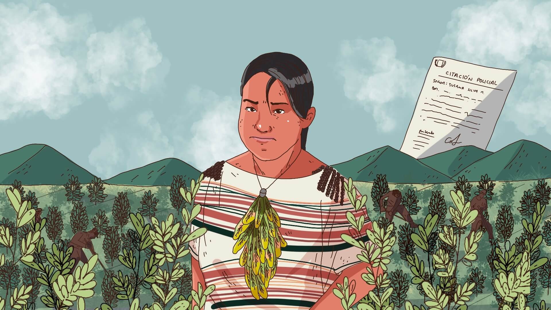 CORAJE. Susana Diaz es una de las lideresas de la Amazonía peruana que se enfrenta al narcotráfico por defender el territorio indígena.