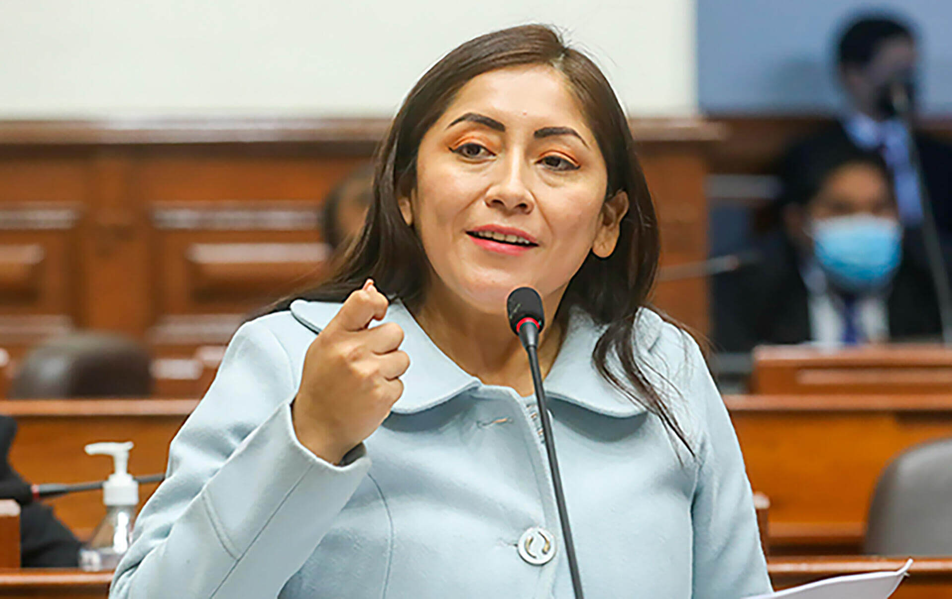 Kelly Portalatino, congresista de Perú Libre. 