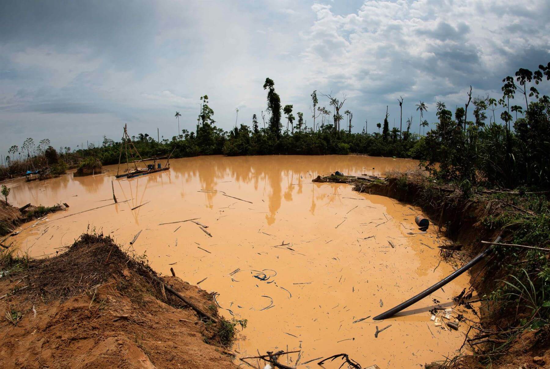 AUMENTO. La minería ilegal, que extrae oro en la Amazonía peruana, busca nuevas zonas para extraer el mineral.