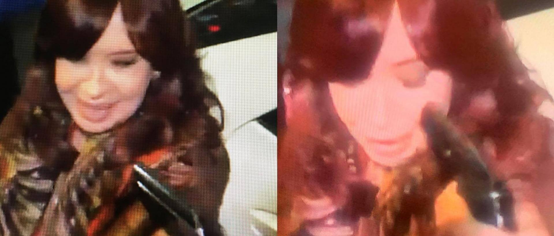 ATENTADO. Captura del momento del ataque a la expresidenta Argentina.