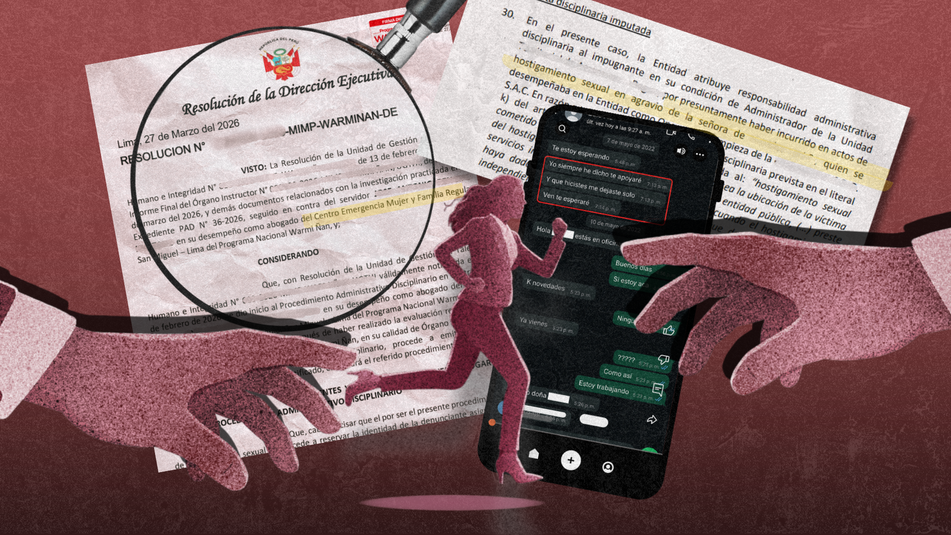VIOLENCIA. En los últimos cinco años, se registraron 720 denuncias por hostigamiento sexual laboral en más de 200 entidades públicas.