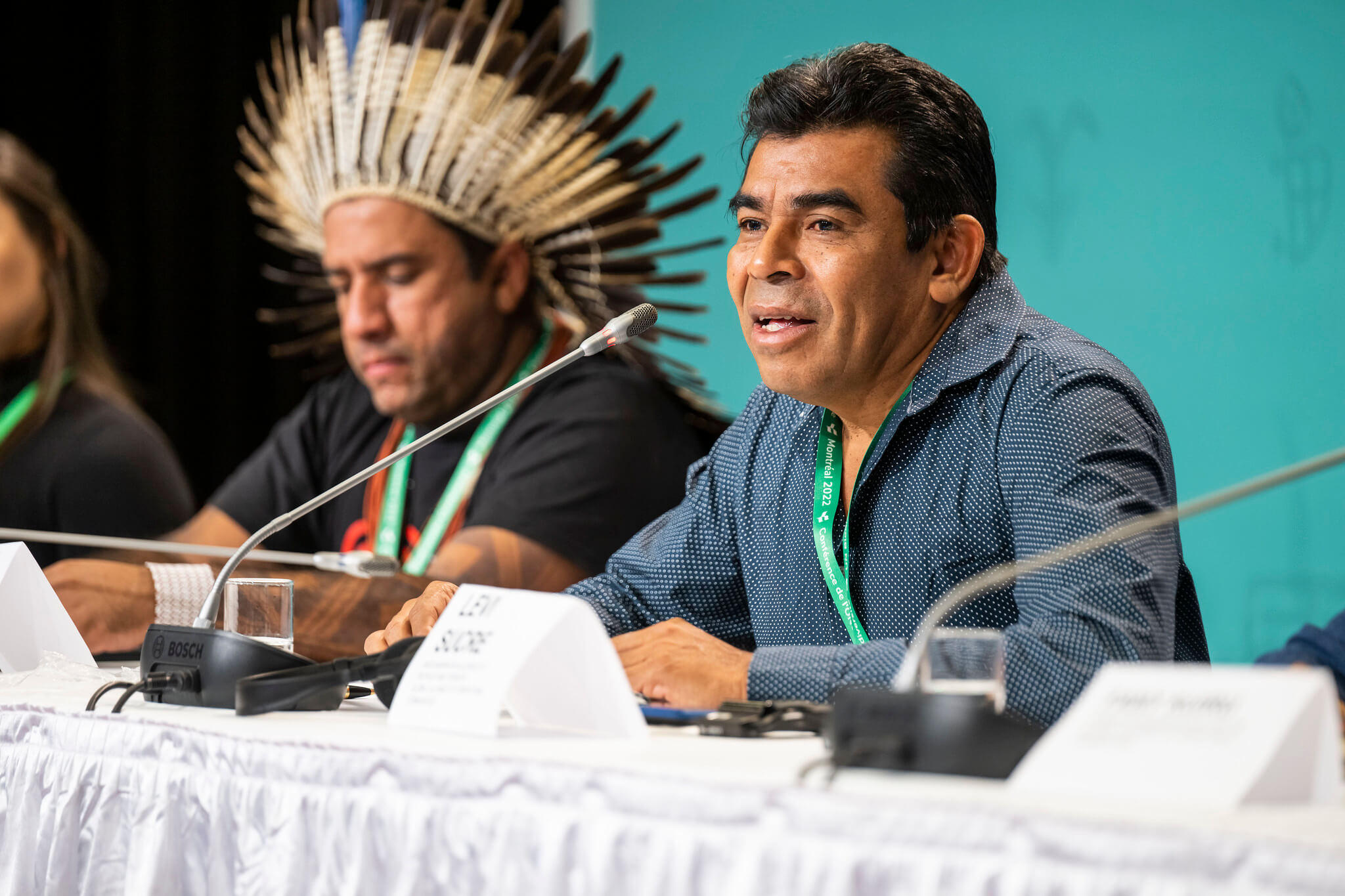 Líderes indígenas. biodiversidad. Foto: COP15