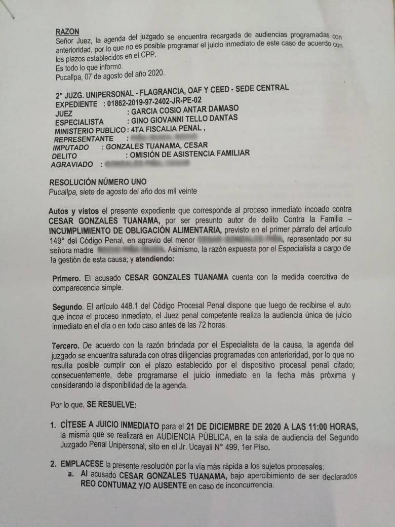 Denuncia Congresista Ucayali