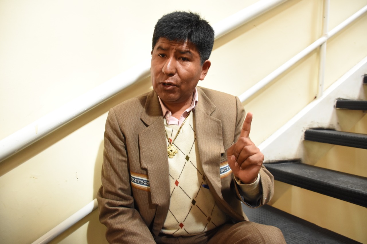 Candidato Miltón Cariapaza.
