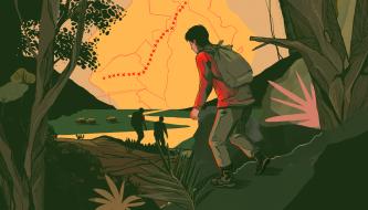 CAMINO. Comunidades asháninkas identificaron una de las rutas de mayor tránsito de mochileros para el traslado de droga en la selva central.