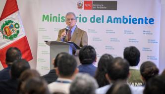 CAMBIOS. El ministro del Ambiente, Vladimiro Huaroc, señaló que la reorganización del sector se extenderá por cuatro meses.