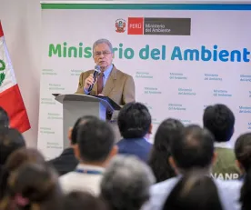 CAMBIOS. El ministro del Ambiente, Vladimiro Huaroc, señaló que la reorganización del sector se extenderá por cuatro meses.