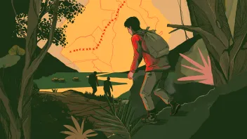 CAMINO. Comunidades asháninkas identificaron una de las rutas de mayor tránsito de mochileros para el traslado de droga en la selva central.