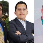 CANDIDATOS. Rafael Santos, José Luna y Gerwer Campero son los candidatos que mayores ingresos declararon al Jurado Nacional de Elecciones.