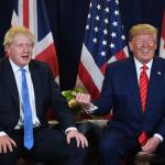 Boris Johnson y Donald Trump durante una reunión cumbre entre el Reino Unido y EE.UU.