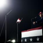 MITIN. Donald Trump durante una reciente manifestación en Wisconsin. 