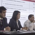 DESESTIMADOS. Keiko Fujimori busca que el Jurado Nacional de Elecciones anule actas con votos de ciudadanos de diferentes regiones del Perú.
