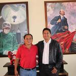 EN 2018. Vladimir Cerrón con Gregorio Santos, exgobernador de Cajamarca. Este último recibió 19 años de prisión por corrupción. Entonces, Pedro Castillo no era parte de Perú Libre.