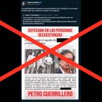 Es falsa la imagen difundida por Mulder sobre supuesto artículo que denuncia un antecedente del presidente de Colombia