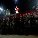 AMENAZAS. Desde el estrado de la manifestación realizada el 19 de abril, Rafael López Aliaga amenazó al presidente del Jurado Nacional de Elecciones (JNE), Roberto Burneo.