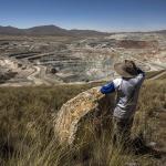 Pozo de oxidación del proyecto minero Antapaccay perteneciente al grupo Glencore