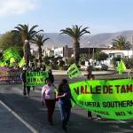Hace dos semanas los pobladores del valle marcharon en Mollendo para ratificar su rechazo al proyecto minero.