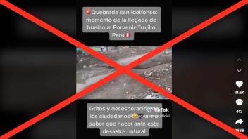 El video fue grabado en el 2017 por un habitante del sector Río Seco en la ciudad de Trujillo. 
