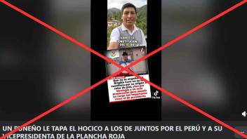 #Factchecking Video de supuesto ciudadano puneño que critica a la candidata vicepresidencial Brígida Curo no es real: fue creado con IA.