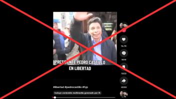 Circula una versión en video acerca de que el expresidente Castillo fue excarcelado. Sin embargo, esto no es cierto. 