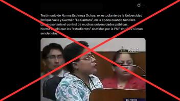 Es falso que las víctimas de los casos Barrios Altos y La Cantuta formaran parte del grupo terrorista Sendero Luminoso