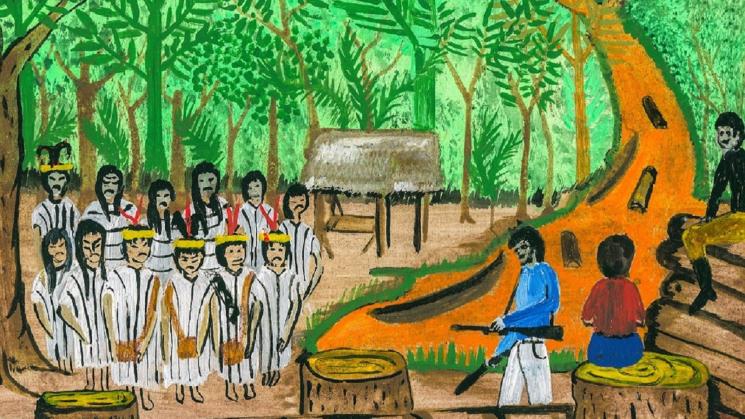 ENFRENTAMIENTO. Los miembros de la comunidad habían sido amenazados en diferentes ocasiones por los madereros que operaban en la frontera de Perú y Brasi