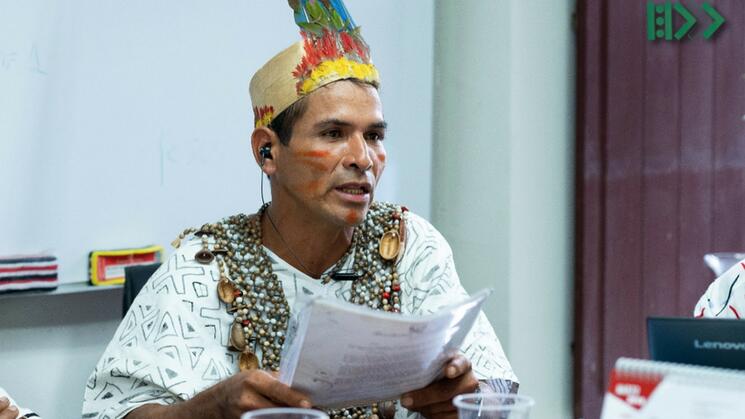 JUSTICIA. Indígenas de la comunidad Unipacuyacu, en Huánuco, pidieron a la Fiscalía sancionar a los responsables de la muerte de su líder Arbildo Meléndez 