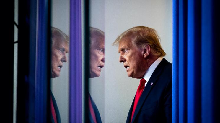 ELECCIONES. Presidente Donald Trump en camino a los comicios de noviembre.