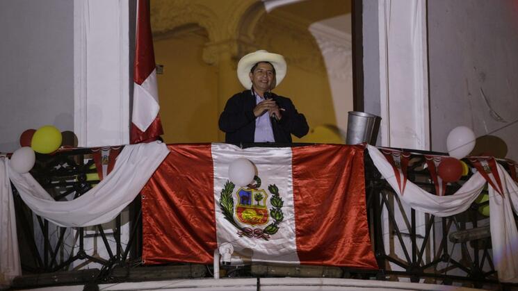 ELECTO. Con una diferencia de más de 44 mil votos, Pedro Castillo de Perú Libre fue proclamado como el noveno presidente del Perú desde la caída de Alberto Fujimori.