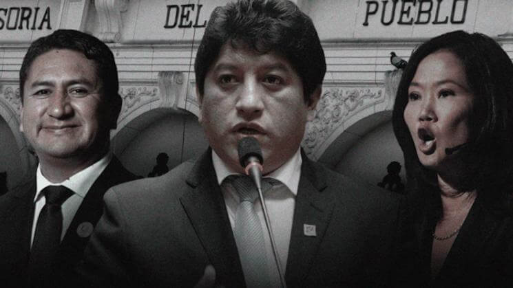 VÍNCULOS. Josué Gutiérrez Cóndor logró obtener los votos de Perú Libre y de Fuerza Popular para ocupar el cargo de defensor del pueblo.