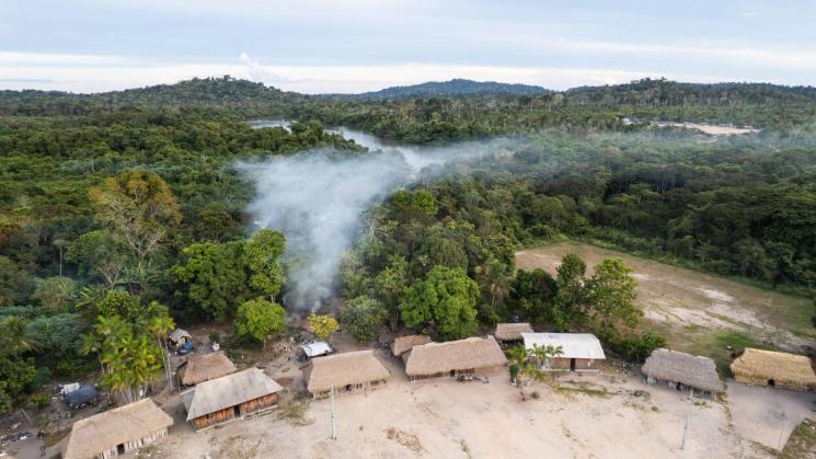 SOLOS. Los defensores ambientales son los primeros en la línea de choque y de protección contra las actividades ilegales. Vista de la Amazonía brasileña.