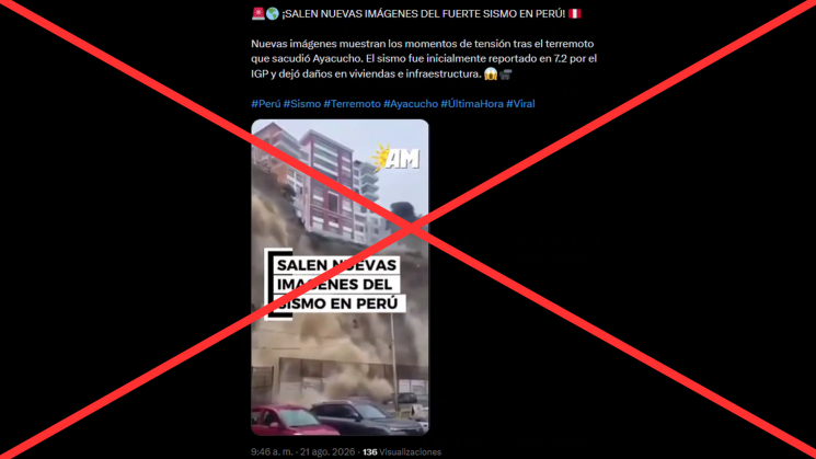 Sismo en Ayacucho: desinformaciones viralizadas en videos y fotos que causan caos y confusión