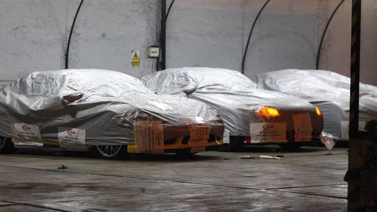 Autos de lujo incautados por la Comisión Nacional de Bienes Incautados (Conabi) a Gerald Oropeza.