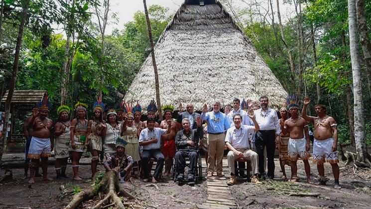 CUMBRE. Presidentes y representantes de Brasil, Paraguay, Ecuador, Colombia, Perú, Bolivia, Guyana y Surinam se reunieron en Leticia para hablar sobre el futuro de la Amazonía.