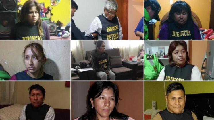 RED. Son 14 las personas sindicadas por la fiscalía y la policía de ser parte de una red de tráfico de niños. Ellos permanecerán en prisión diez días.