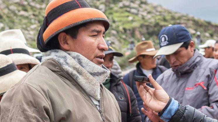 DESAFÍO. El alcalde de Challhuahuacho, Porfirio Gutiérrez, asume el cargo luego de que sus tres últimos predecesores fueran incluidos en investigaciones por corrupción y lavado de dinero.