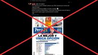 Es falsa la portada de un diario que da ventaja a López Aliaga en la campaña por la alcaldía de Lima: fue creada con IA