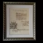 JOYA. Nueva pérdida de un documento firmado en 1821 por el Libertador San Martín.
