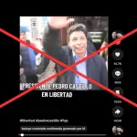 Circula una versión en video acerca de que el expresidente Castillo fue excarcelado. Sin embargo, esto no es cierto. 